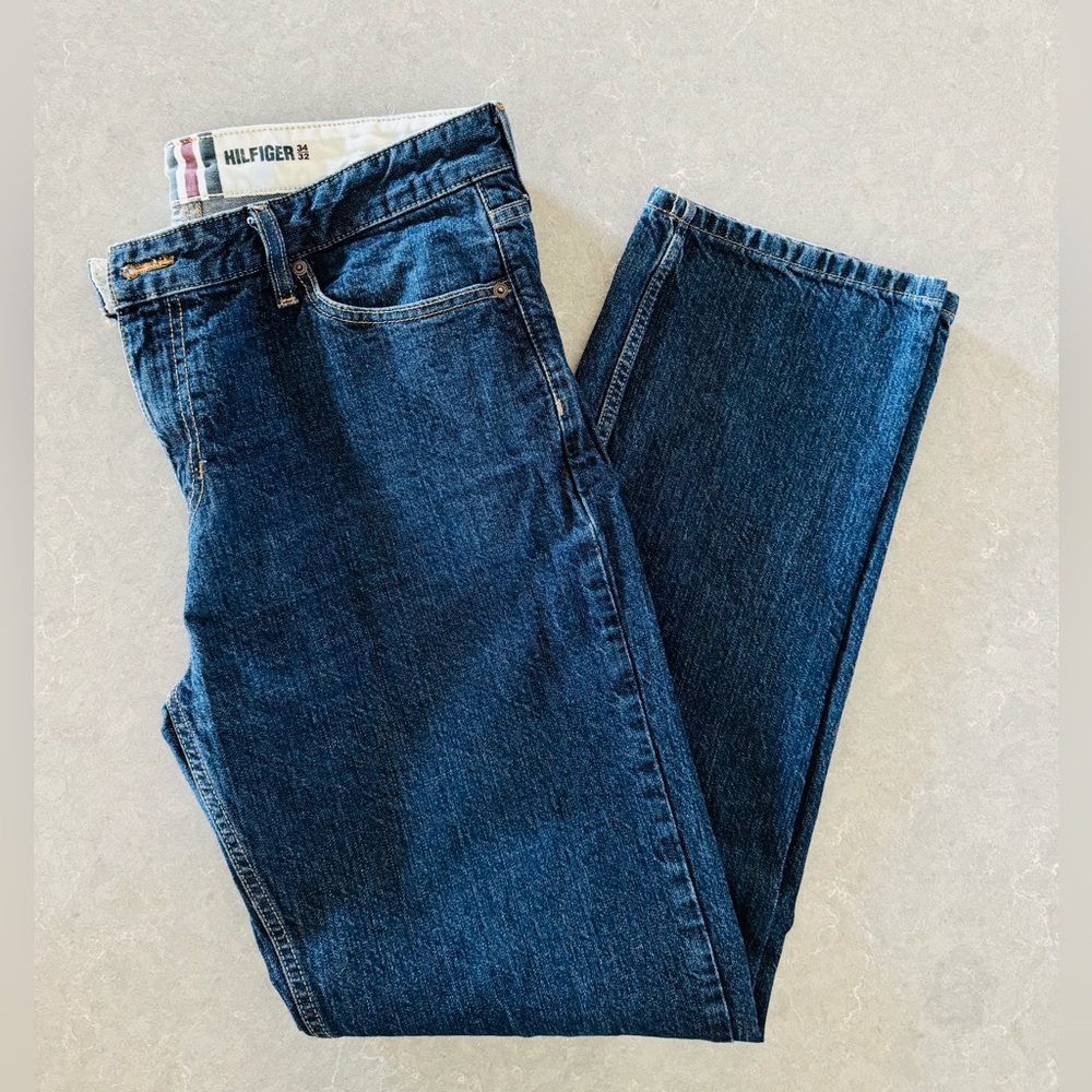 Tommy Hilfiger Men's Dark Blue Straight Jeans